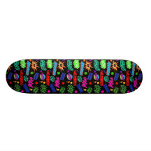 MehrfarbenComic-Hinweise Personalisiertes Skatedeck