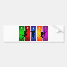 Mehrfarbenski-Emblem Autosticker