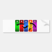 MehrfarbenSkydiving Emblem Auto Sticker