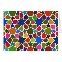 Mehrfarbige Sternchen-Vereinbarung - Silk Malerei  Grußkarten