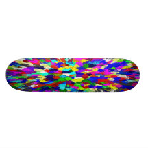 Mehrfarbiges Kristall-Muster Individuelle Skatedecks