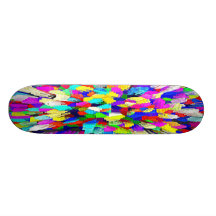 Mehrfarbiges kristallenes Block-Muster Skateboardbretter