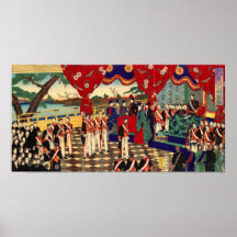 Meiji Konstitutions-Bekanntgabe Poster