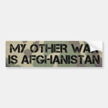 Mein anderer Krieg ist Afghanistan-Autoaufkleber