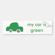 Mein Auto ist grüner Autoaufkleber