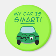 Mein Auto ist intelligent Kühlschrankmagnete