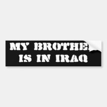 Mein Bruder ist im Irak Auto Aufkleber