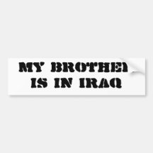 Mein Bruder ist im Irak Autosticker