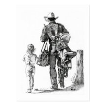 Mein Dad´s ein Cowboy Postkarten