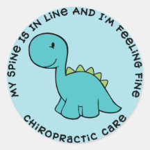 Mein Dorn ist in der Linie Dinosaurier-Chiroprakti