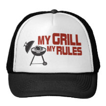 Mein Grill meine Regeln Baseball Caps