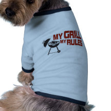 Mein Grill meine Regeln Hundeklamotten