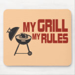 Mein Grill meine Regeln Mauspad