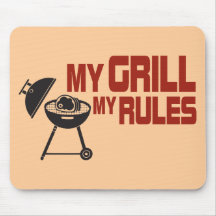 Mein Grill meine Regeln Mauspad