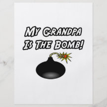 Mein Großvater ist die Bombe Flyerdesign