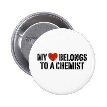 Mein Herz gehört einem Chemiker Button