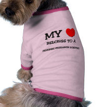 Mein Herz gehört einem FISCHEREI-FORSCHUNGS-WISSEN Hundeshirts