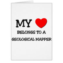 Mein Herz gehört einem GEOLOGISCHEN KARTOGRAPHEN Karten