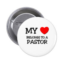Mein Herz gehört einem PASTOR Buttons