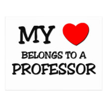 Mein Herz gehört einem PROFESSOR Postkarten