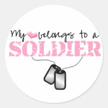 Mein Herz gehört einem Soldaten Sticker