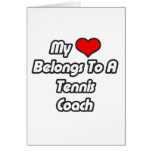 Mein Herz gehört einem Tennis-Trainer Karte
