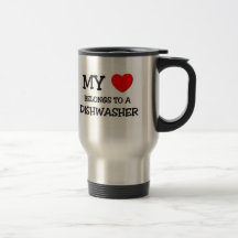 Mein Herz gehört einer SPÜLMASCHINE Tee Haferl