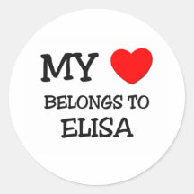 Mein Herz gehört ELISA Aufkleber