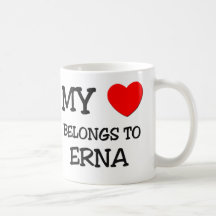 Mein Herz gehört ERNA Kaffee Tasse