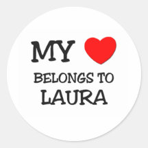 Mein Herz gehört LAURA Aufkleber