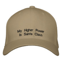 Mein höherer Power ist Weihnachtsmann Bestickte Baseballmütze