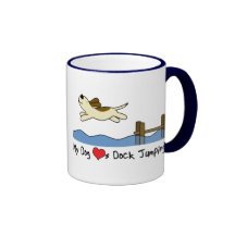Mein HundeLiebe-Dock-springender Becher Haferl