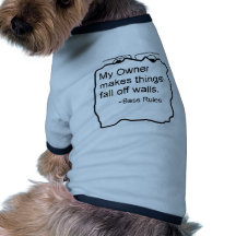 Mein Inhaber macht Sachefall weg von Wände Bassist Hund Tshirts