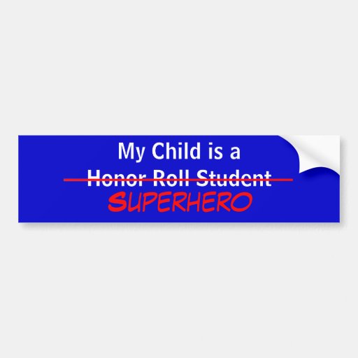 Mein Kind ist ein Superheld Autosticker