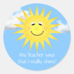 Mein Lehrer sagt, dass ich wirklich Aufkleber glän