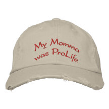 Mein Momma war ProLife Bestickte Mützen