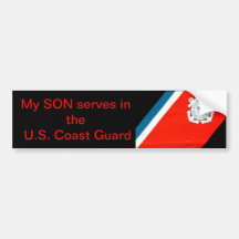 mein Sohn dient das USCG Autoaufkleber