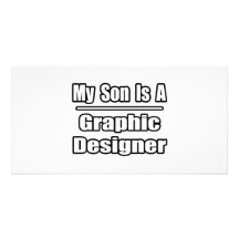 Mein Sohn ist ein Grafikdesigner Foto Karten