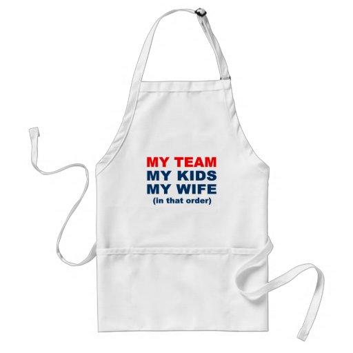 Mein Team meine Kinder meine Ehefrau in diesem Auf Schürzen