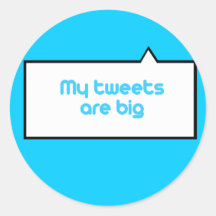 Mein tweetet sind groß runde sticker