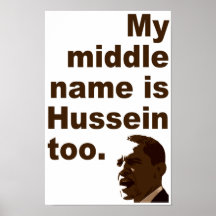 Mein zweiter Vorname ist Plakat Hussein auch