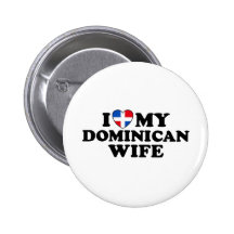 Meine dominikanische Ehefrau Anstecknadelbutton