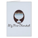 Meine erste Chanukah Chanukka Gruß-Karte