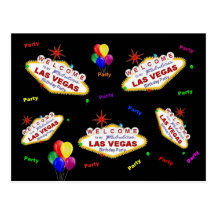 Meine fabelhafte Las- Vegasgeburtstags-Party-Postk