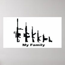 Meine Familie (i-Liebe-Gewehre) Plakate