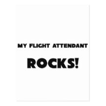 MEINE Flugbegleiter FELSEN! Postkarte
