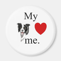 Meine Grenzcollie-Lieben ich Kühlschrankmagnete