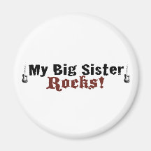 Meine große Schwester-Felsen Magnete