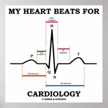 Meine Herz-Schläge für Kardiologie (ECG/EKG) Posterdrucke