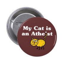 Meine Katze ist ein Atheist Buttons